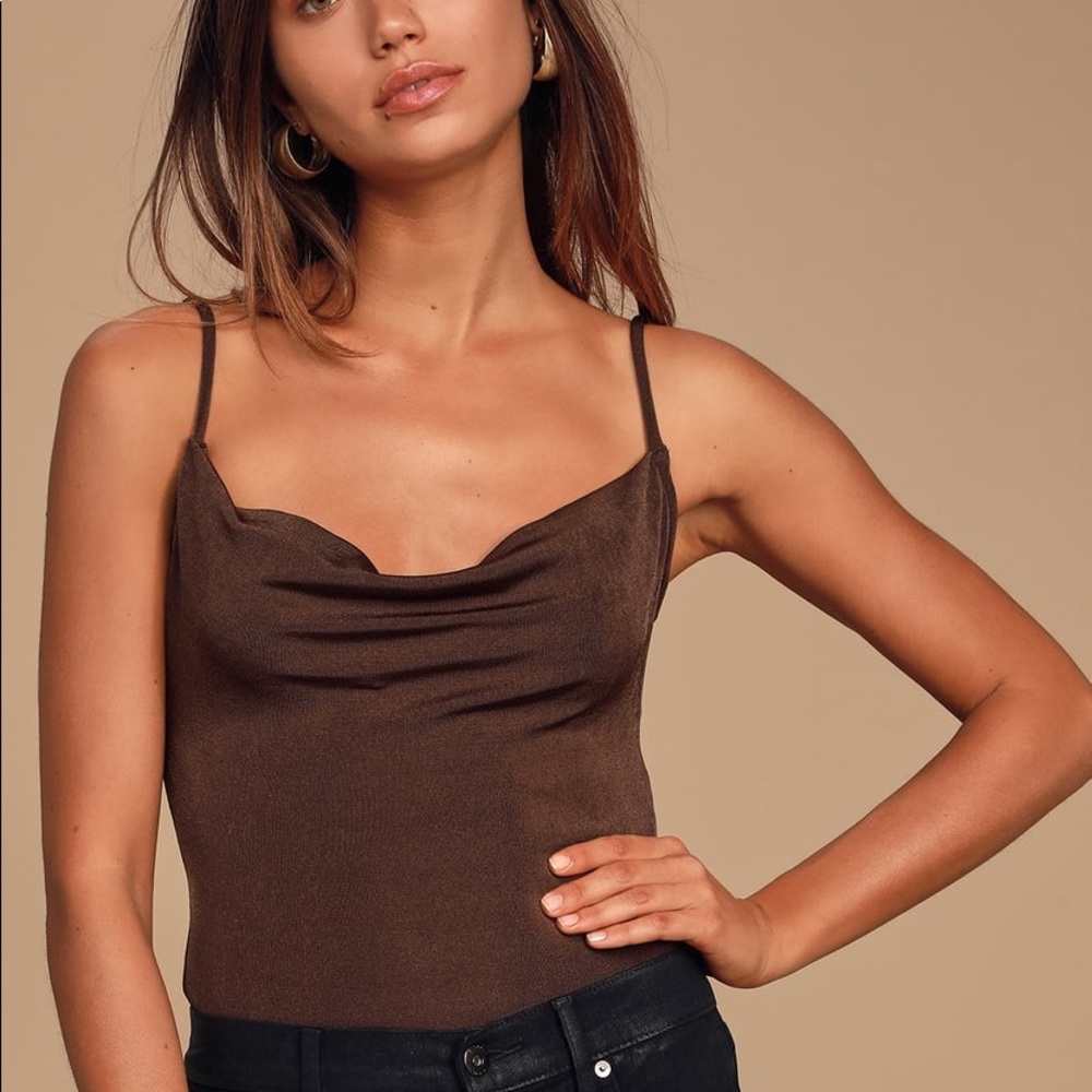 Free people cowls in the club bodysuit in brown